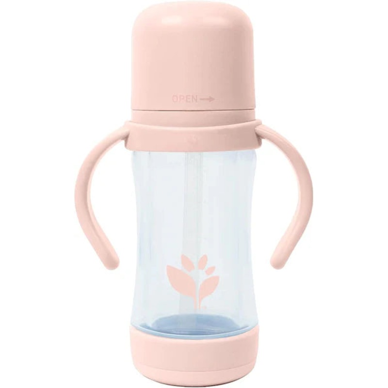 Green Sprouts Sip and Straw Glass and Sprout Ware Bottle 5oz