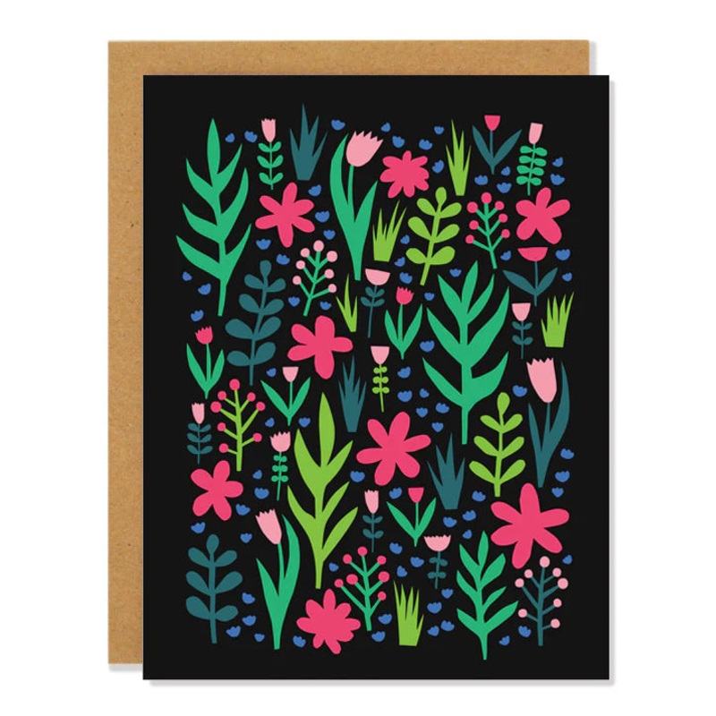 Badger and Burke Flower Field Card