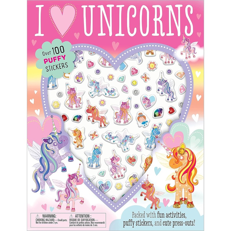 I love Unicorns Activity Book with Over 100 Puffy Stickers