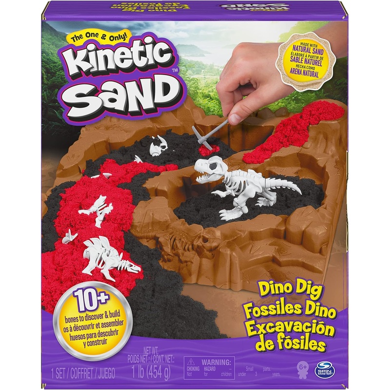 Kinetic Sand Dino Dig with 10+ Bones to Discover