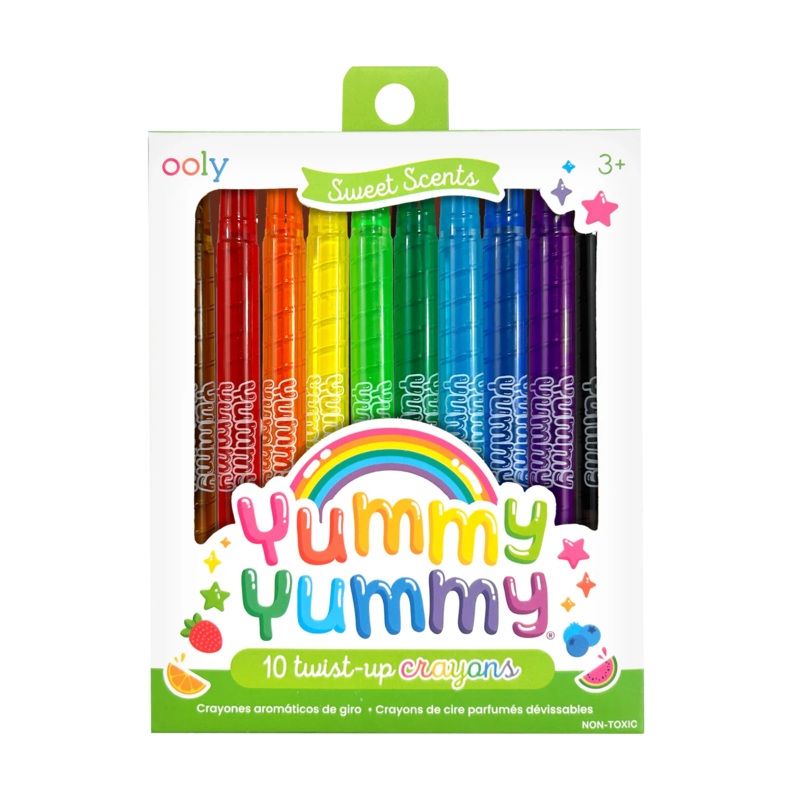 Ooly Yummy Yummy, Scented Twist Up Crayons | Set of 10