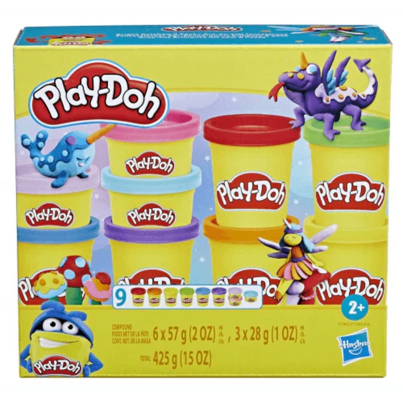 Play-Doh- Colourful Compound 9 Pack Assorted