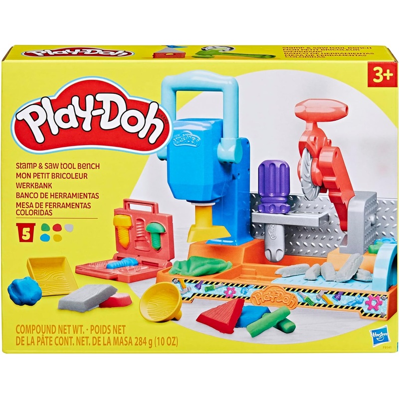 Play-Doh Stamp and Saw Workbench