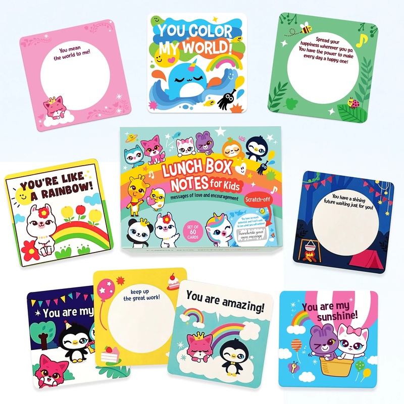 Suyon Lunch Box Reuseable Notes For Kids