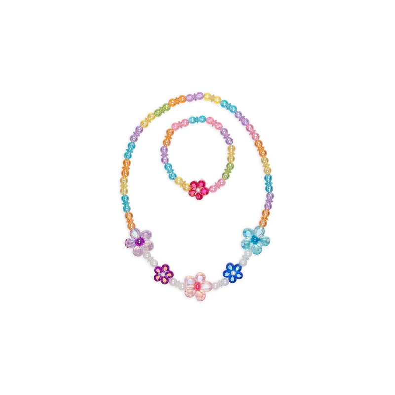 Blooming Beads Necklace and Bracelet Set
