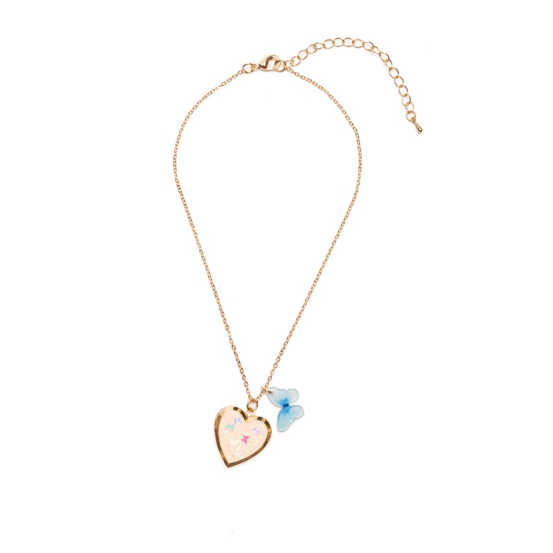 Great Pretenders Butterfly Heart Locket