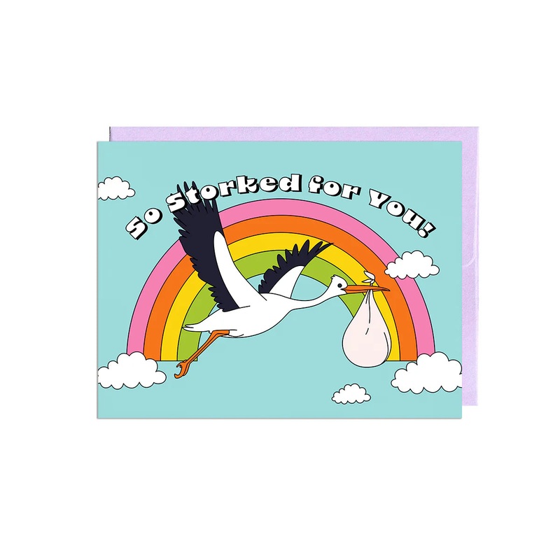 So Storked for You! Greeting Card