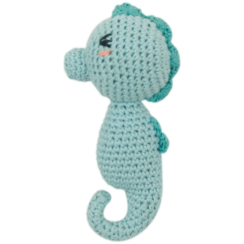 Weegoamigo Crocheted Rattles | Seahorse
