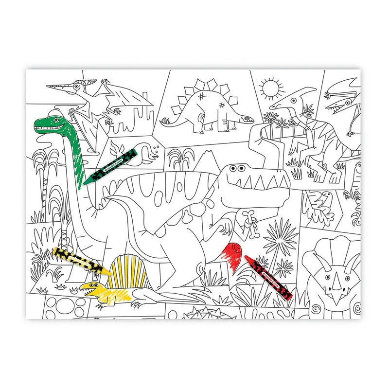 Crocodile Creek Colouring Poster | Dino World