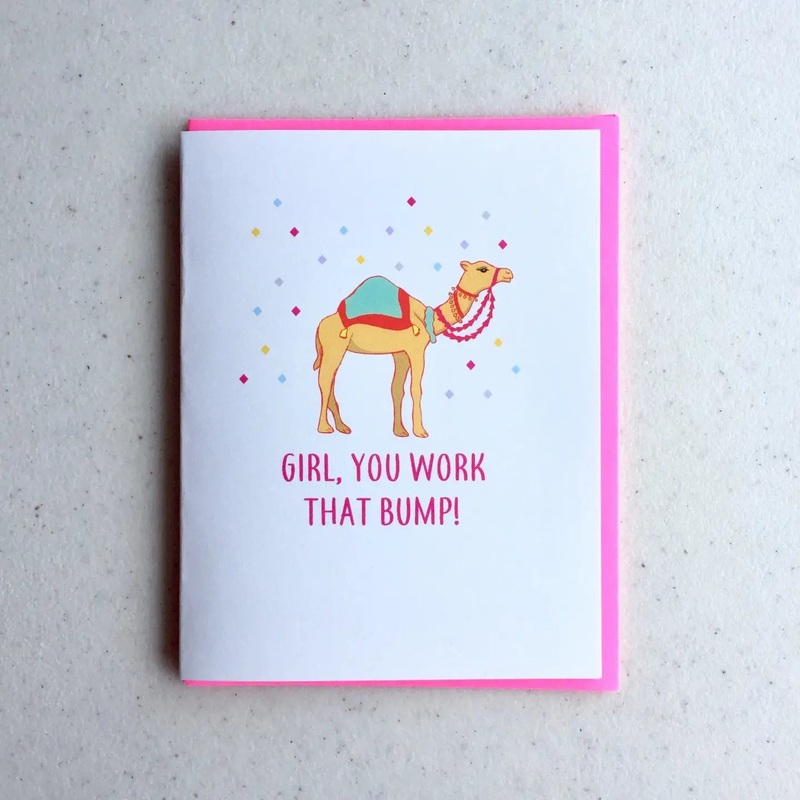 Girl, You Work That Bump! Greeting Card