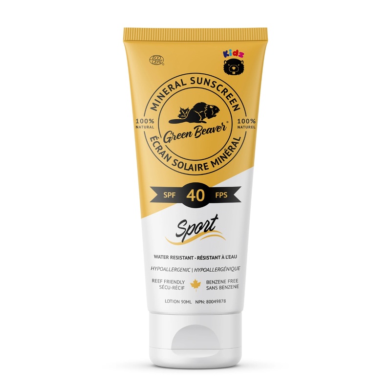 Green Beaver Mineral Sunscreen Kidz Sport 90ml (Water Resistent)