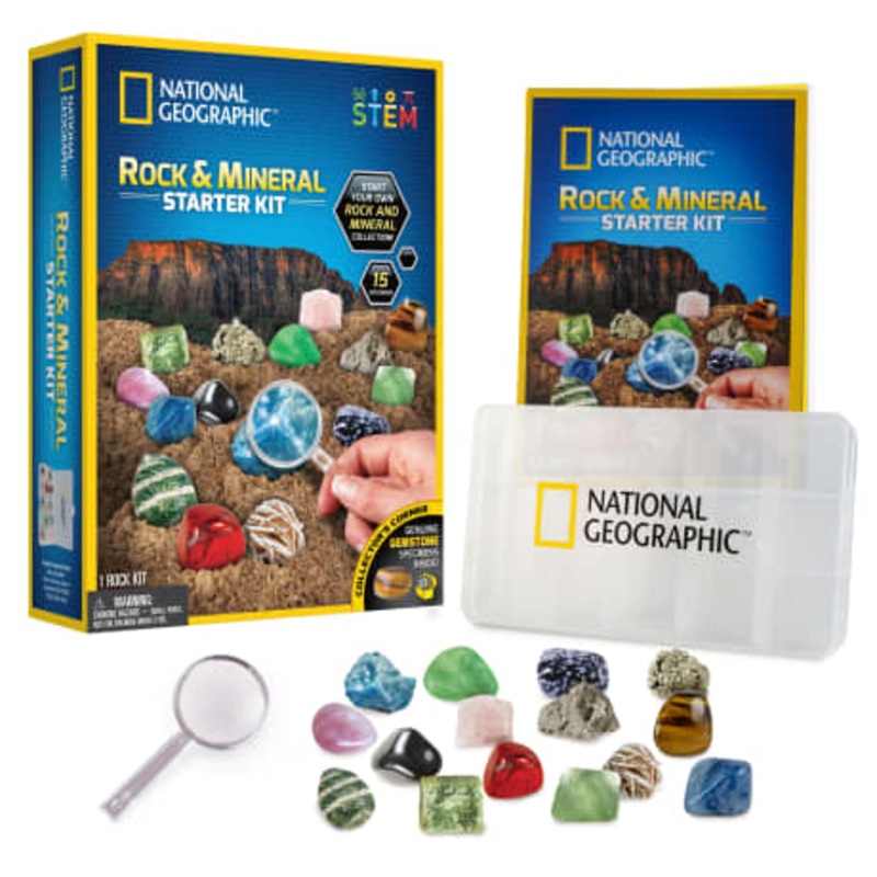 National Geographic Rock & Mineral Starter Kit  Geology Set for Kids