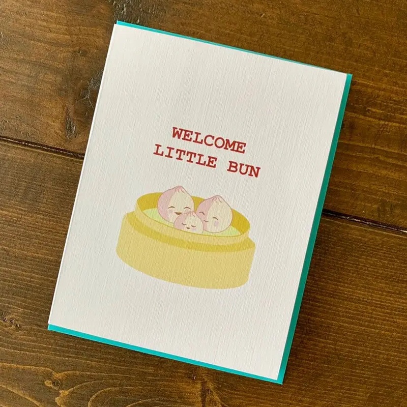 Welcome Little Bao! Greeting Card