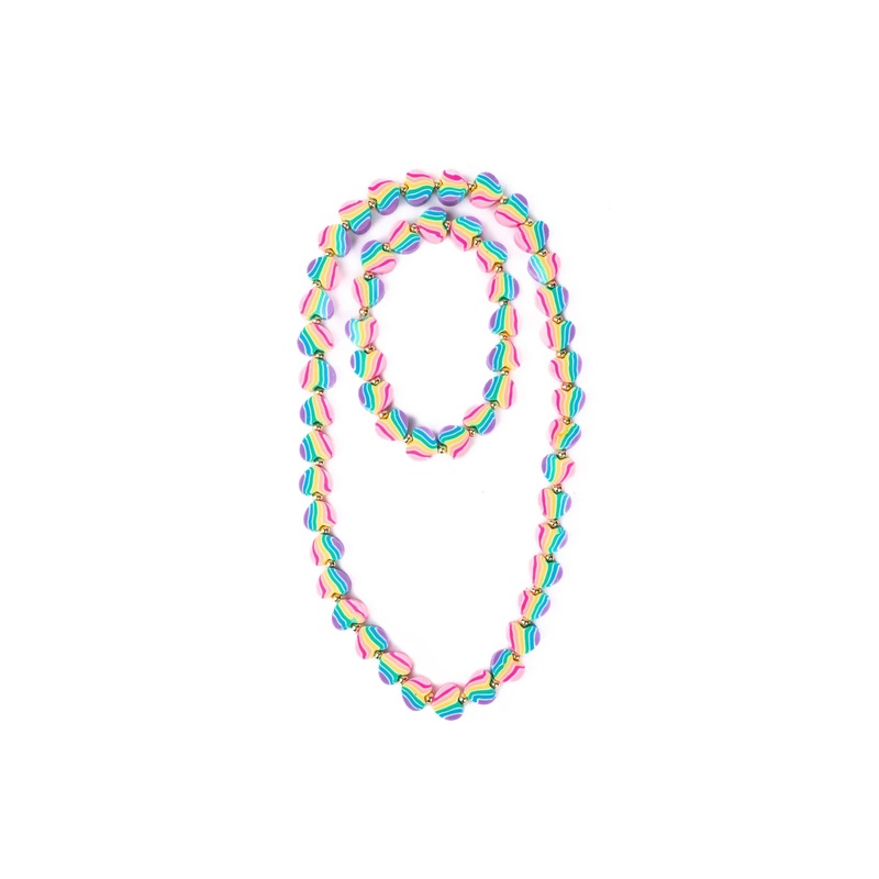Great Pretenders Heart of Many Colours Necklace and Bracelet Set