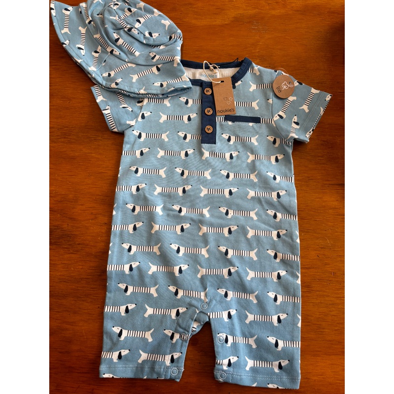 Noukie’s Romper with Sunhat