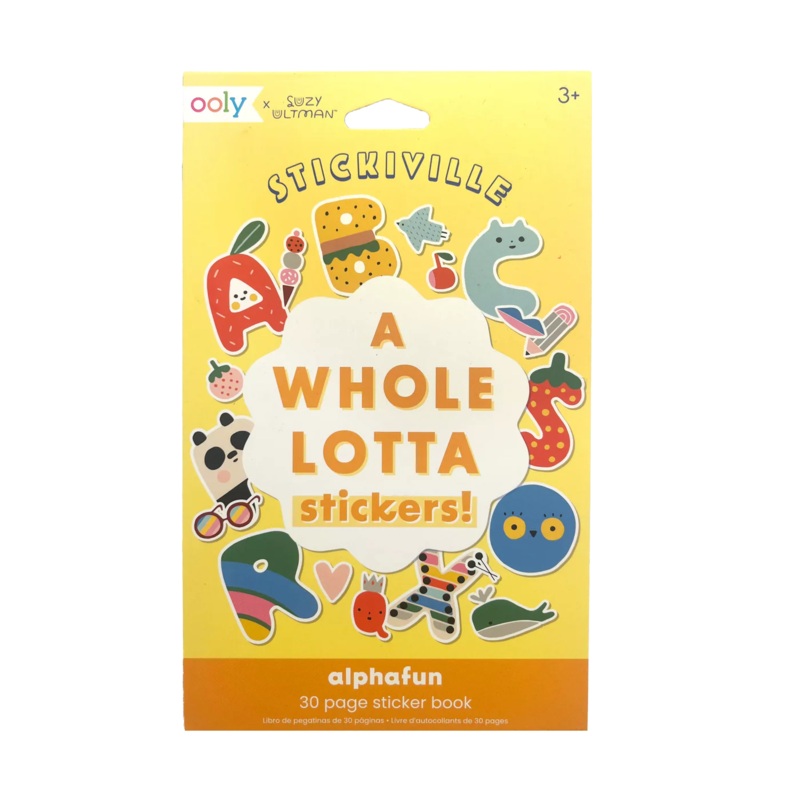 Stickiville Whole Lotta Stickers 30-Page Sticker Book | Alphafun