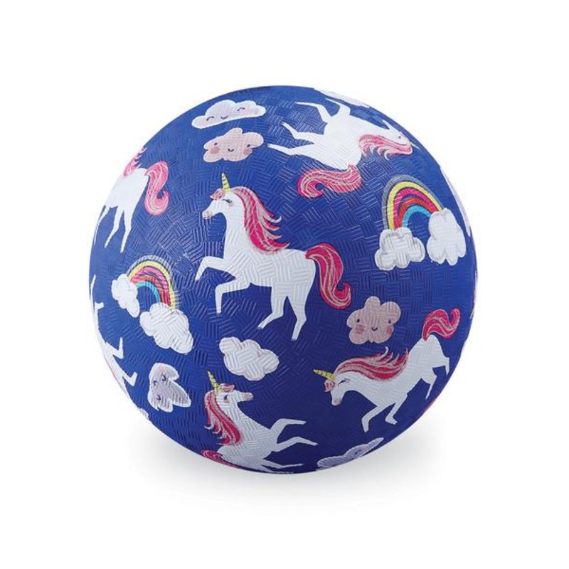 Crocodile Creek 7 Playground Balls | Unicorn Blue