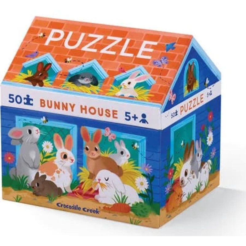 Crocodile Creek 50-piece House Puzzle | Bunny House