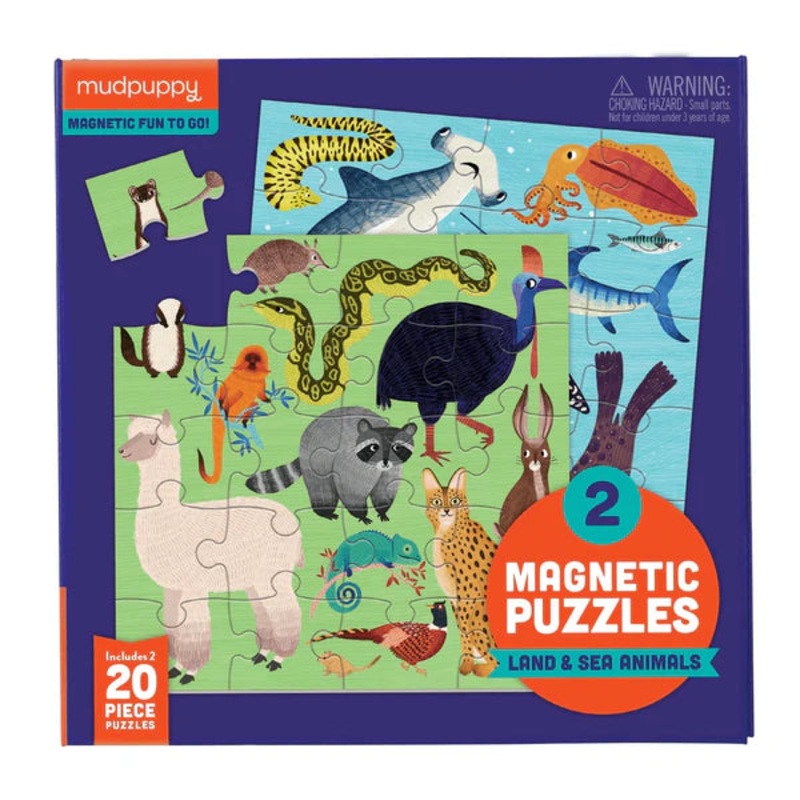 Mudpuppy Magnetic Puzzles | Land and Sea