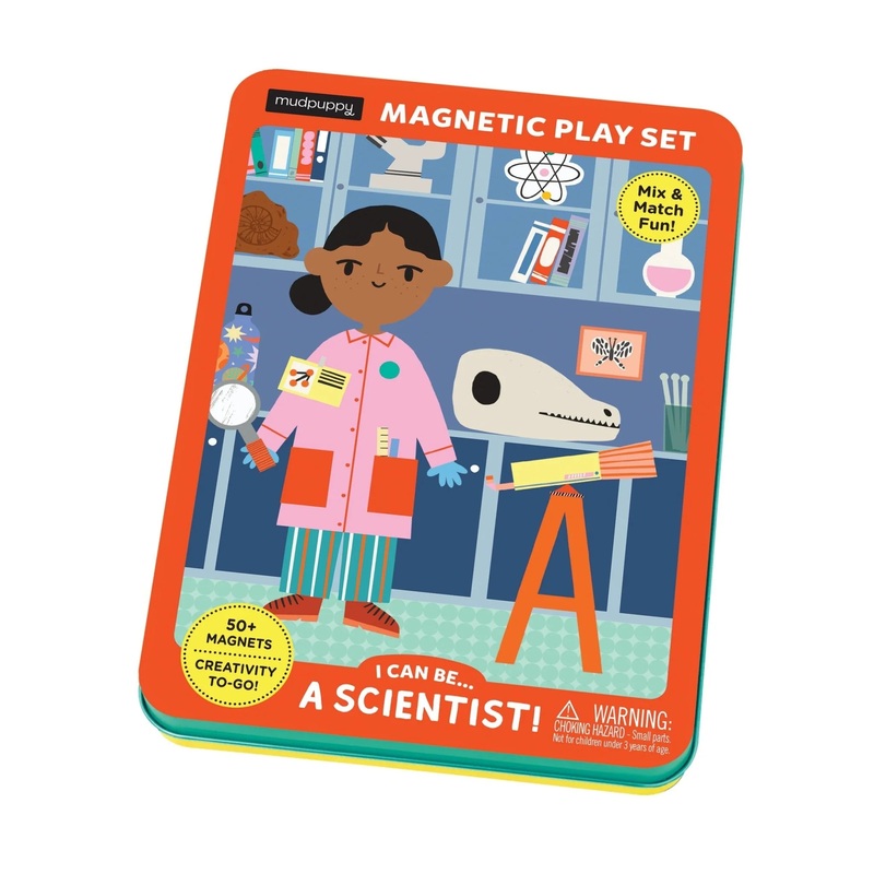 Mudpuppy Magnetic Tin Play Sets | I Can Be a…Scientist!