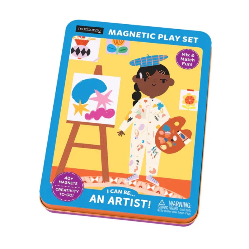 Mudpuppy Magnetic Tin Play Sets | I Can Be…An Artist!