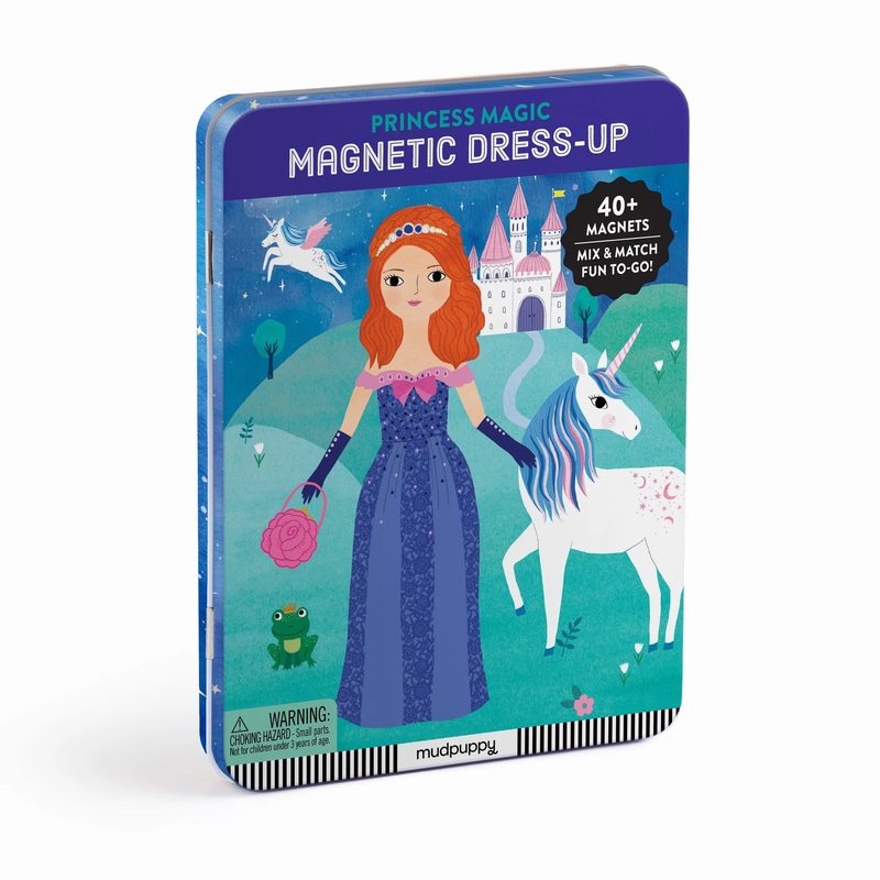 Mudpuppy Magnetic Tin Play Sets | Princess Magic Magnetic Dress-up