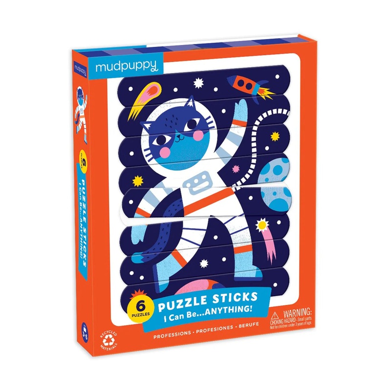 Mudpuppy Puzzle Sticks | I Can be Anything