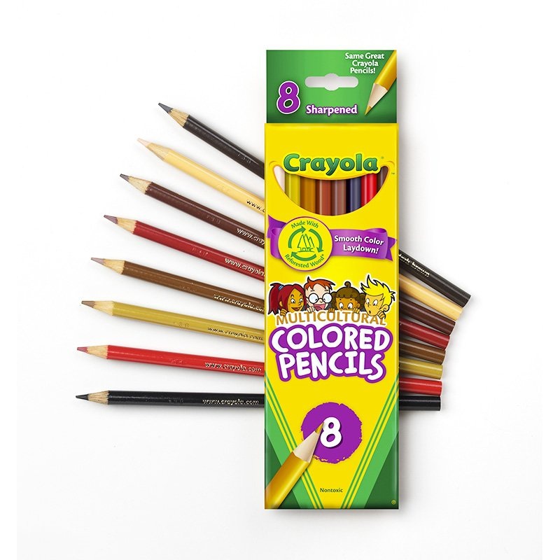 Crayola Multicultural Pencil Crayons | Set of 8