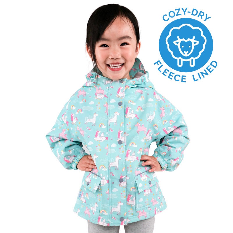 Jan and Jul Cozy-Dry (Fleece-Lined) Rain Jacket