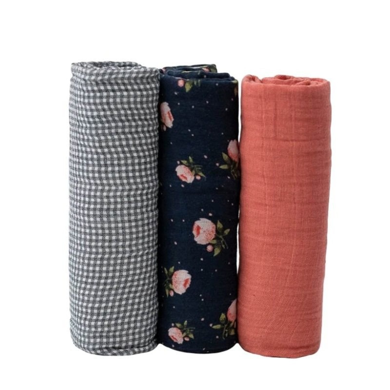 Little Unicorn 3 pack Cotton Muslin Swaddles Wild Mums 3 Pack