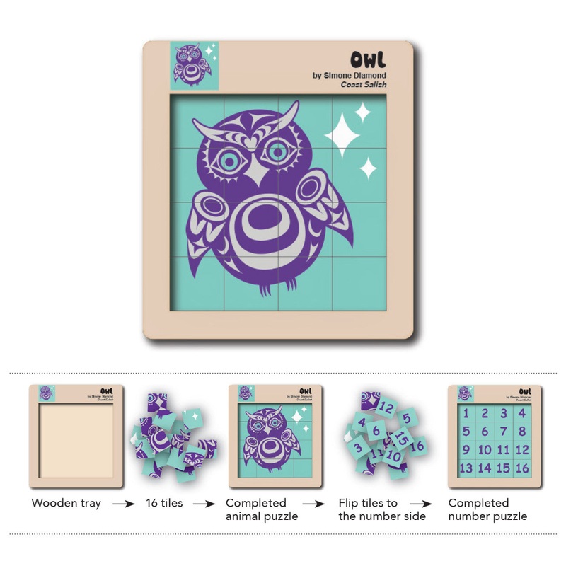Double-Sided Wooden Tile Puzzle – by Simone Diamond