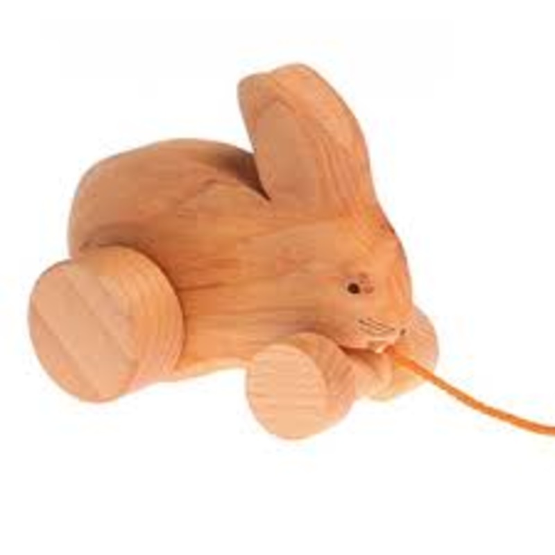 Grimm’s Bobbing Bunny Pull Toy