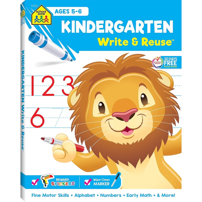 Kindergarten School Zone Write and Re-Use
