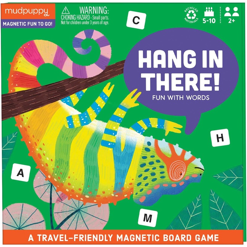 Mudpuppy Hang-in-There! Magnetic Travel Game (hangman)