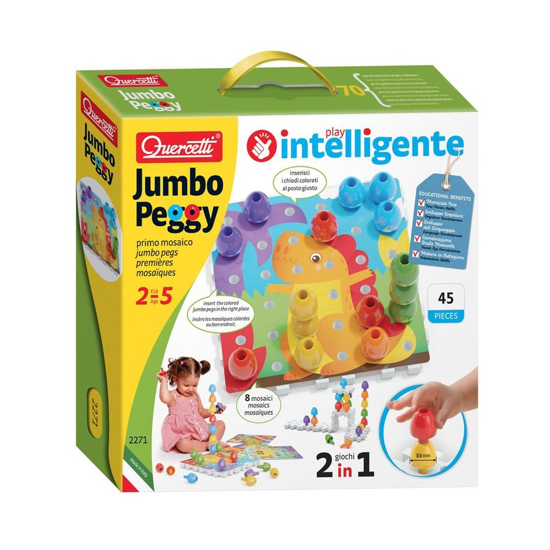 Quercetti Jumbo Peggy 45 Pcs