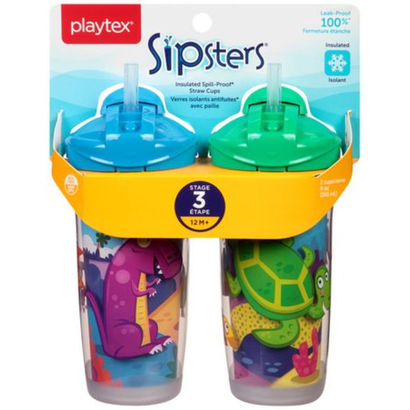 Playtex Sipster Insulated Spill-Proof Straw Cups (2-pack)