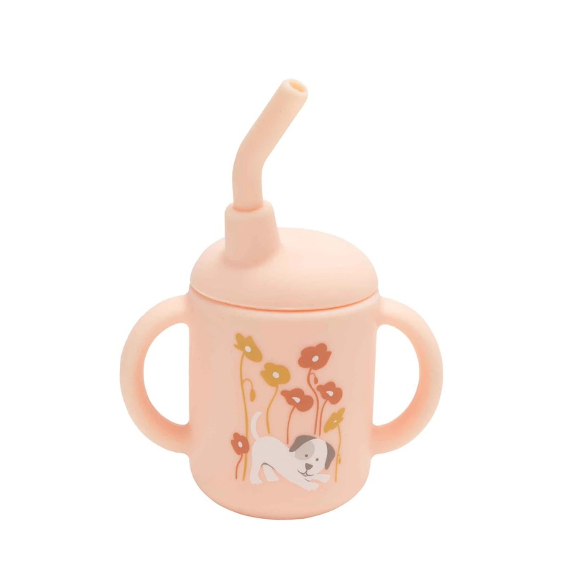 Sugarbooger Fresh & Messy Silicone Cup with Straw and Locking Lid