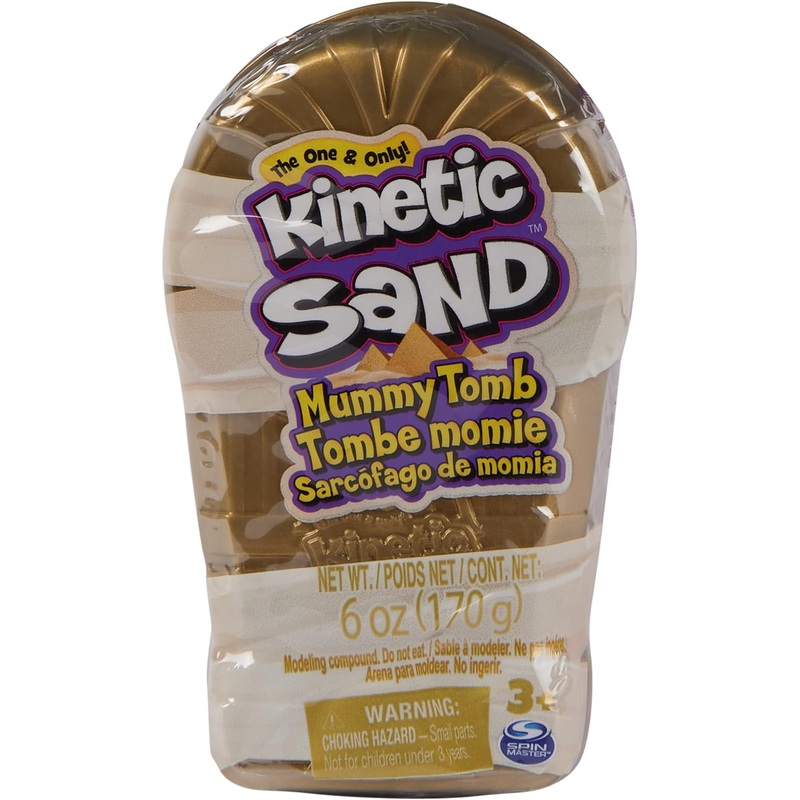 Kinetic Sand | Mummy Tomb  Natural Brown Play Sand (6oz)