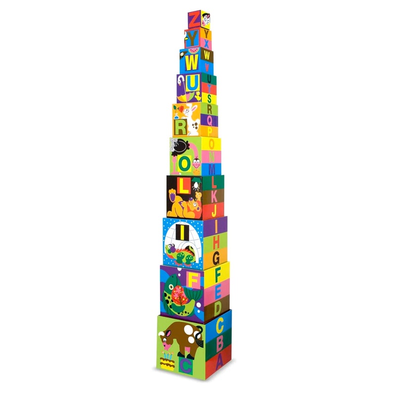 Melissa and Doug Alphabet and Nesting Stacking Blocks