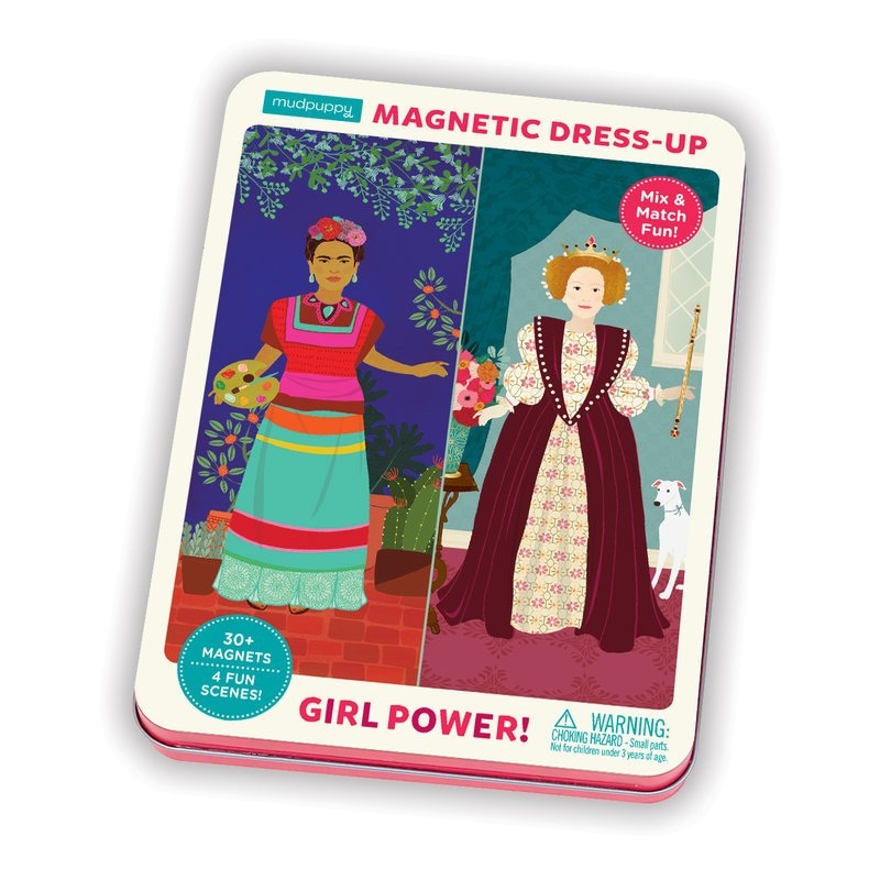 Mudpuppy Magnetic Tin Play Sets | Girl Power