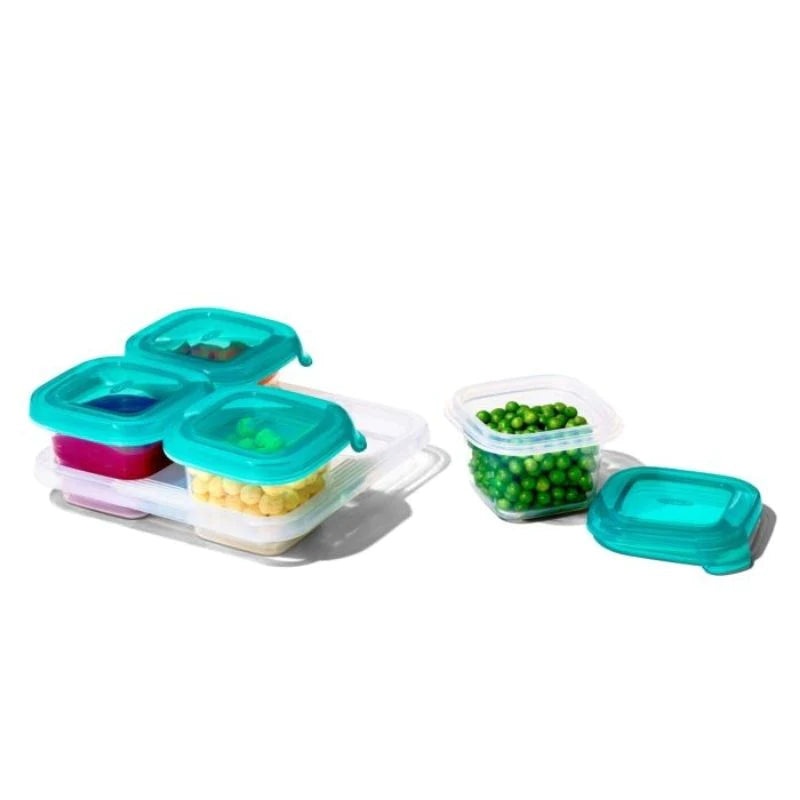 OXO Silicone 4 Ounce Baby Food Containers