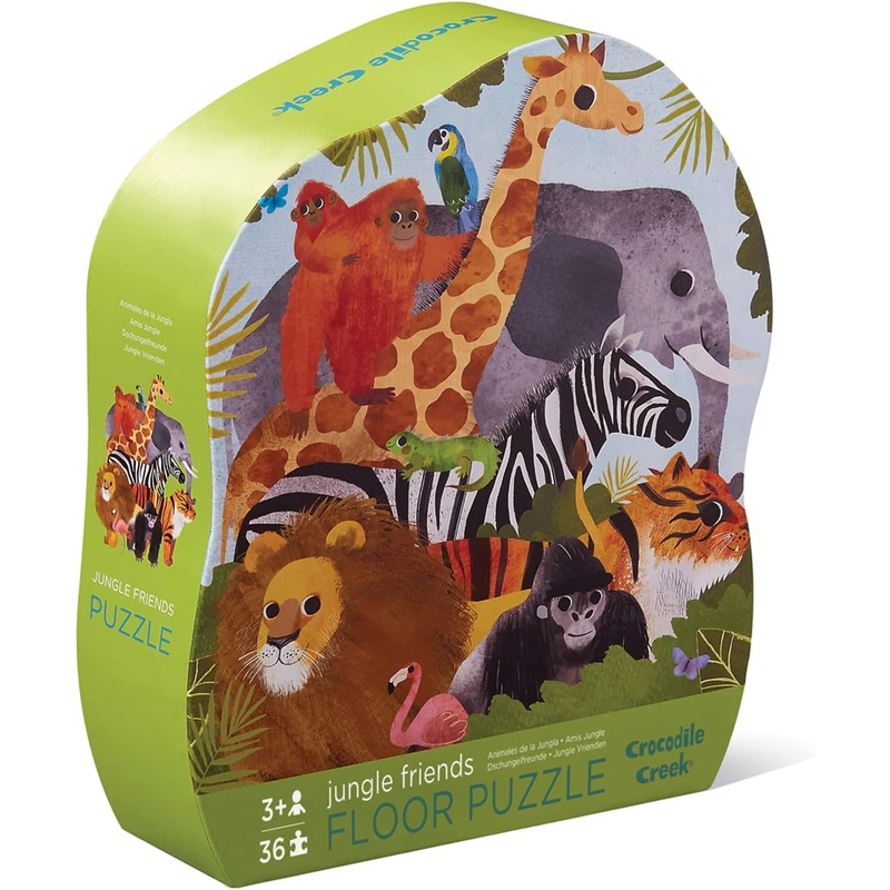 Crocodile Creek 36-Piece Floor Puzzles | Jungle Friends