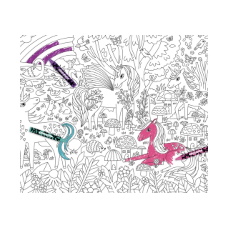 Crocodile Creek Colouring Poster | Unicorn Dreams