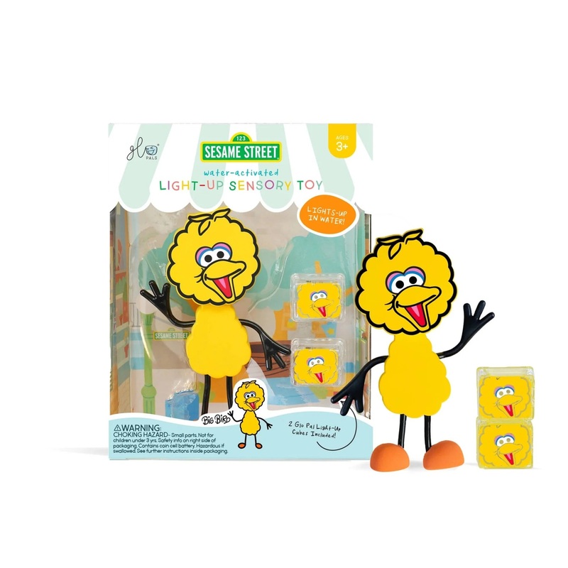 Glo Pals Light-Up Sensory Toy Character and Cubes | Big Bird