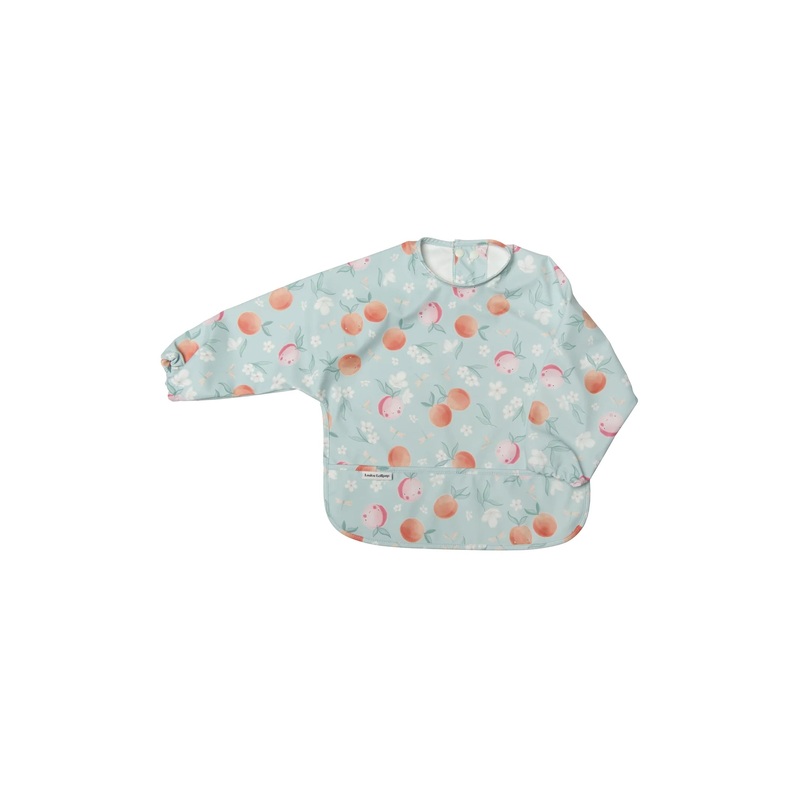 Loulou Lollipop Long Sleeved Bib | Peaches