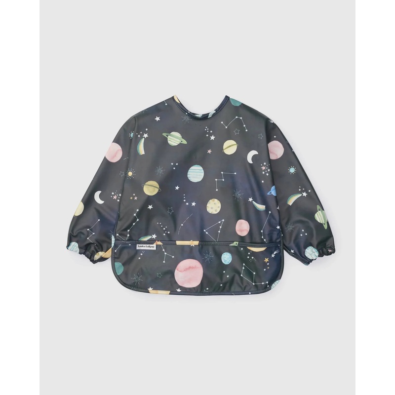Loulou Lollipop Long Sleeved Bib | Planets