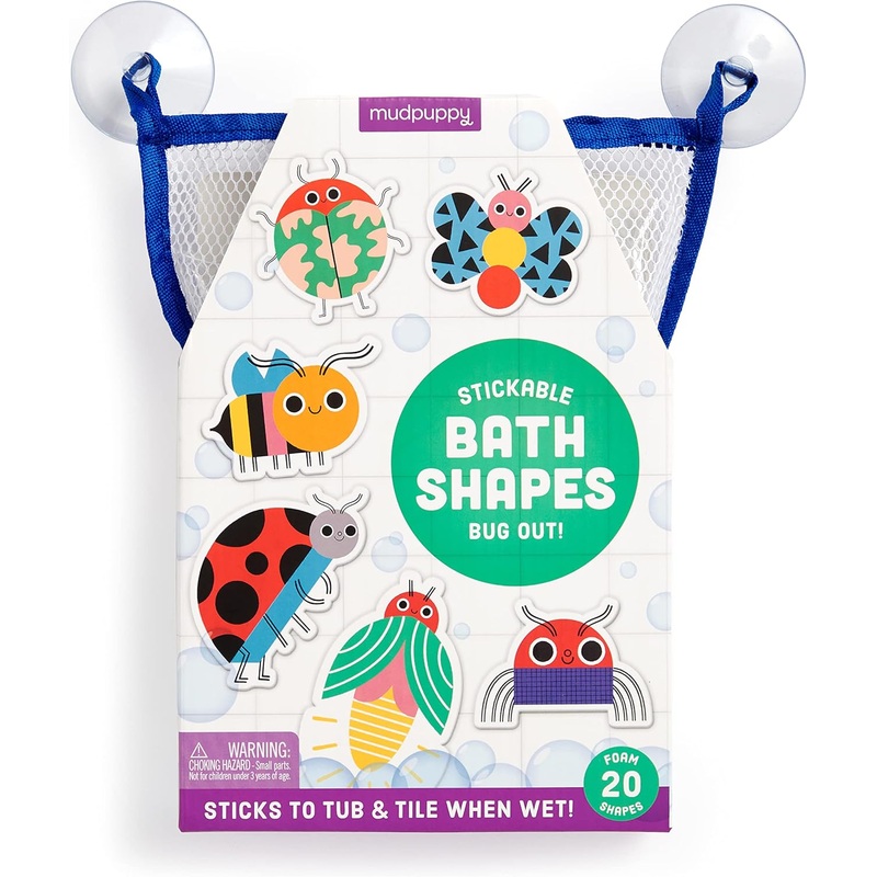 Mudpuppy Stickable Bath Shapes | Bug Out!