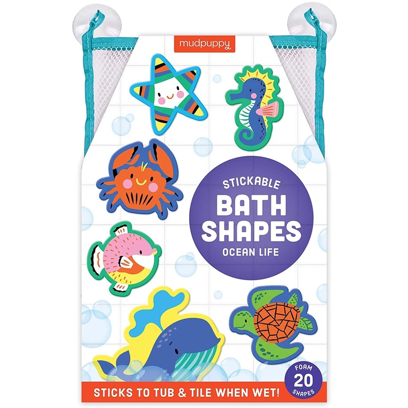 Mudpuppy Stickable Bath Shapes | Ocean Life