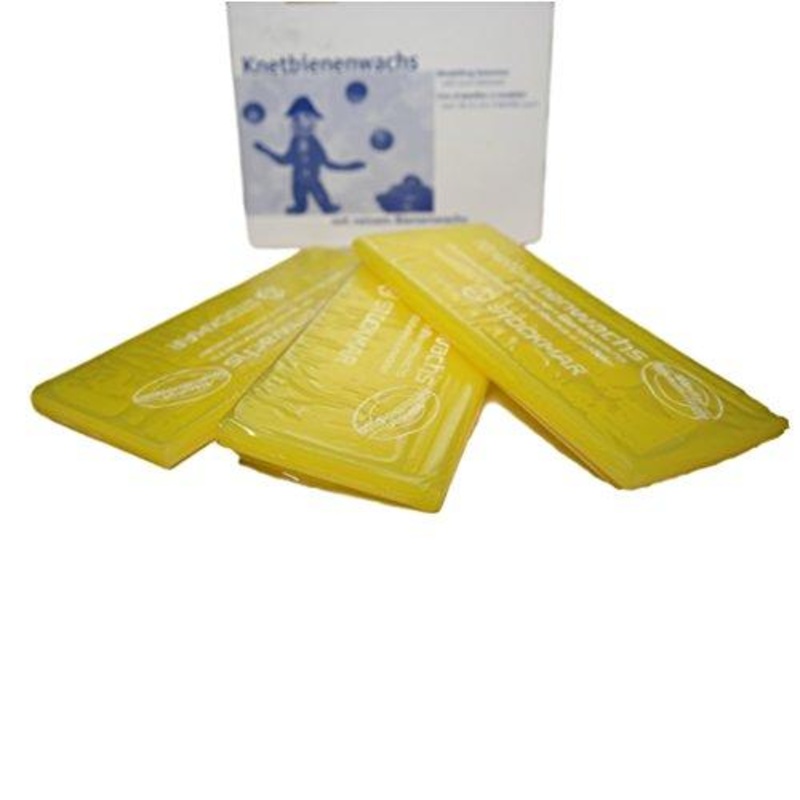 Stockmar Modeling Beeswax – 3 Pieces Lemon Yellow