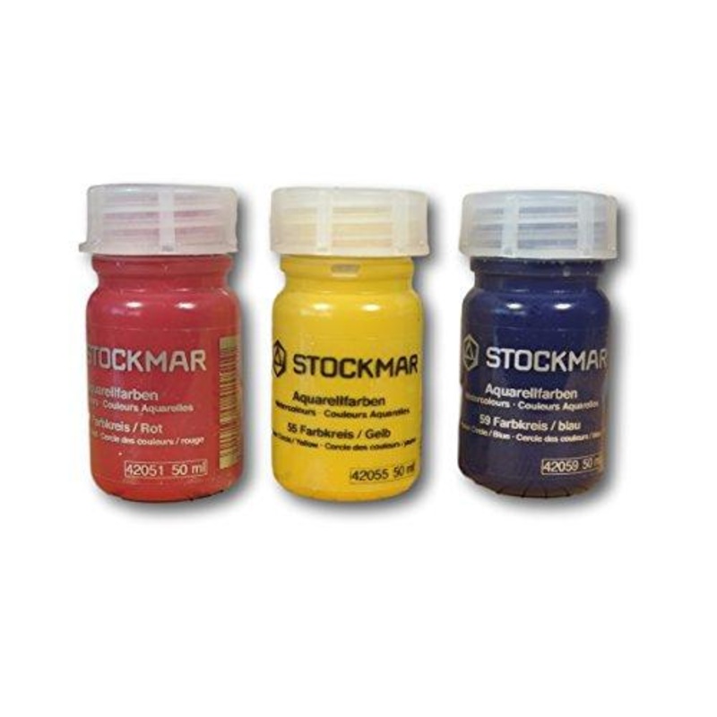 Stockmar Watercolor Paint Set, Three Primary Colors